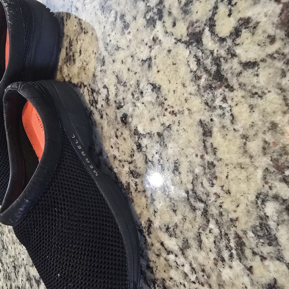 Merrell Black Memory Foam Slip-On Shoes